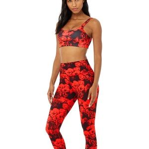 ALO YOGA VAPOR ROSES BRA